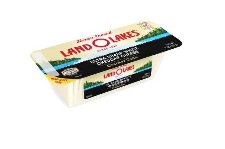 Land O Lakes Cracker Cuts Extra Sharp White Cheddar Cheese, 7 oz (3 Pack)