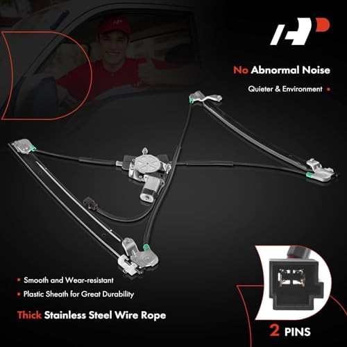 Electric Power Window Regulator with Motor Compatible with Dodge Front Driver