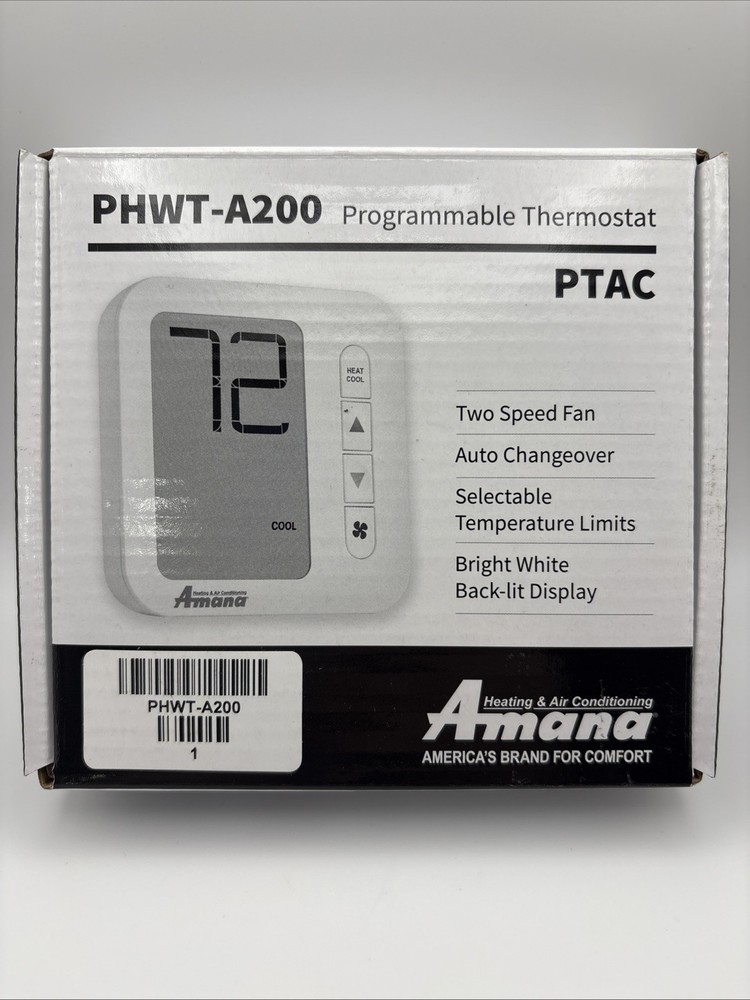 🔥NEW — Amana PHWT-A200 PTAC Programmable Thermostat - In Box