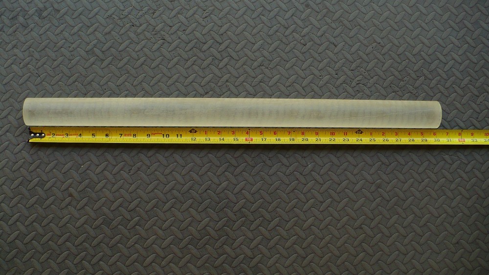 2" dia. Rexolite/Polystyrene 1422 Rod 29.75" Long