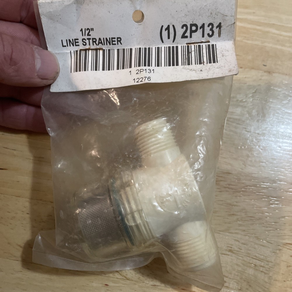 NEW 1/2" Male Thread  Poly Mini T-Strainer with Mesh Screen