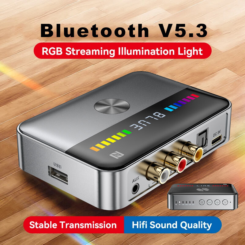 Bluetooth Transmitter Receiver Adapter Long Range For TV Home Car Stereo Audio