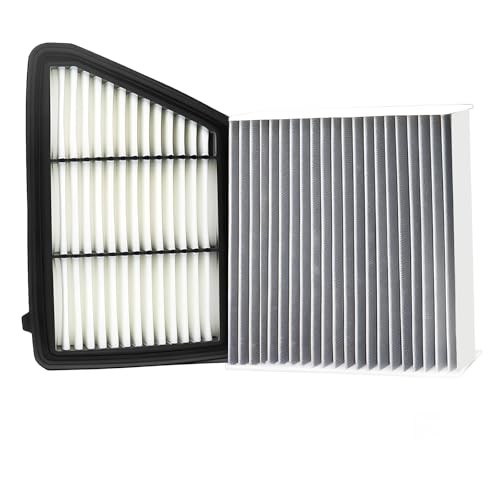 Engine & Cabin Air Filter Kit for CRV CR-V 2.4L 2017-2019, Replace White 2