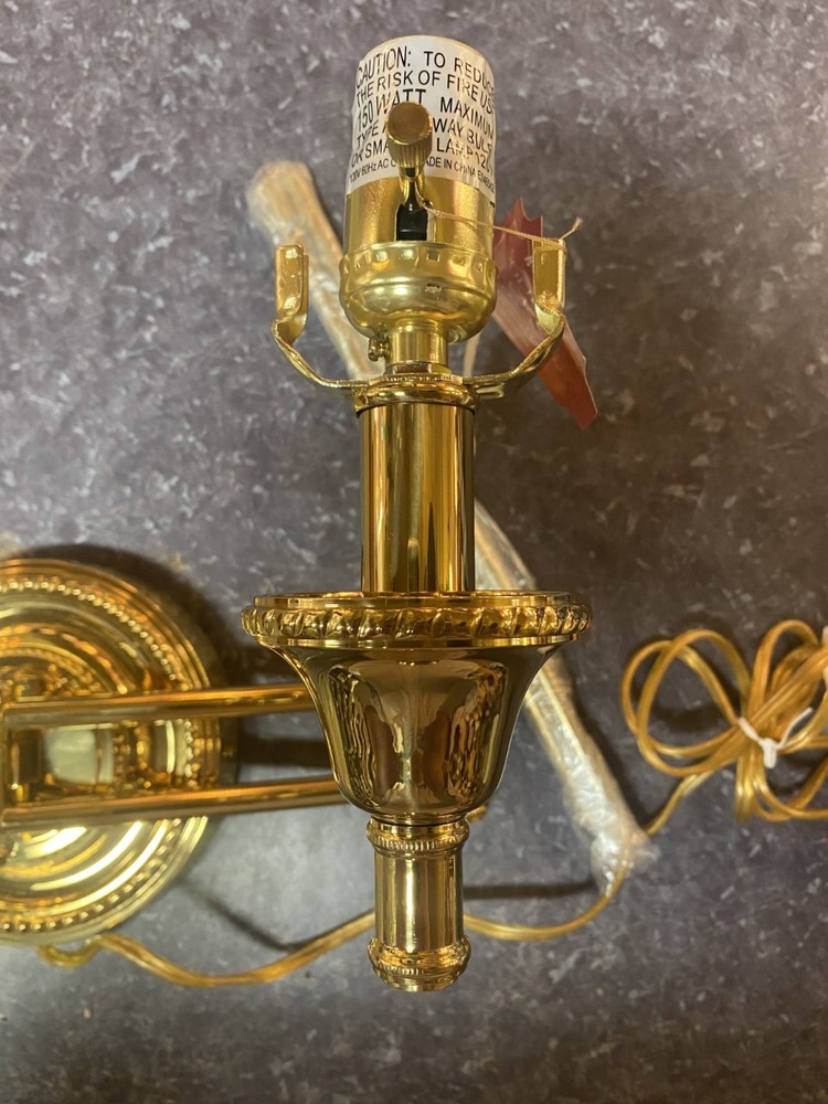 Cast Brass Swing Arm Wall Sconce