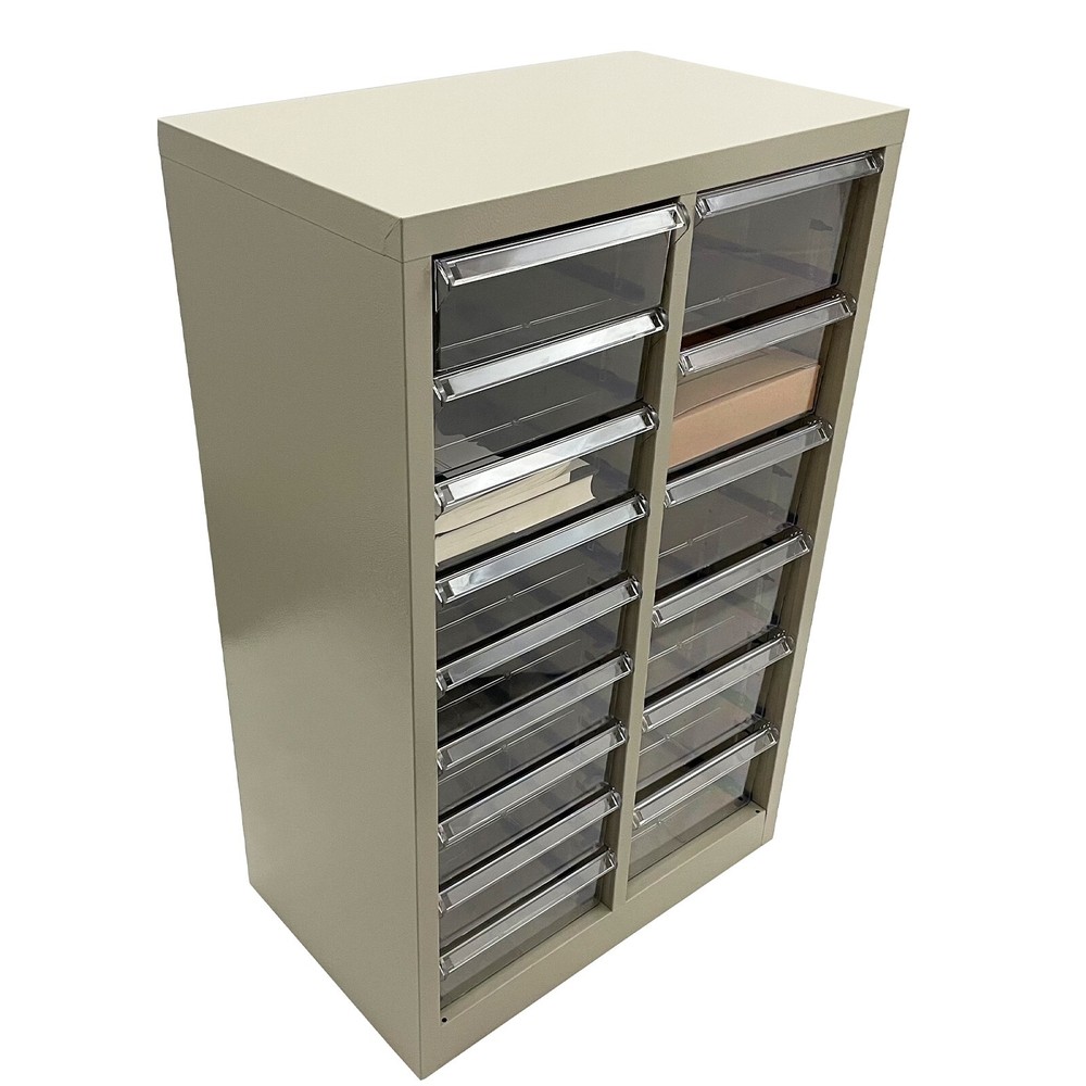 15 Drawers Vertical File Cabinet Office Storage Organizer Medium+Large Drawer