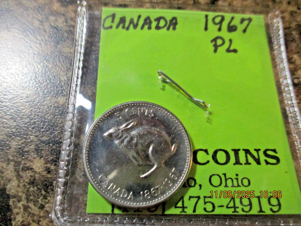 1967 CANADA PL NICKEL     ALL