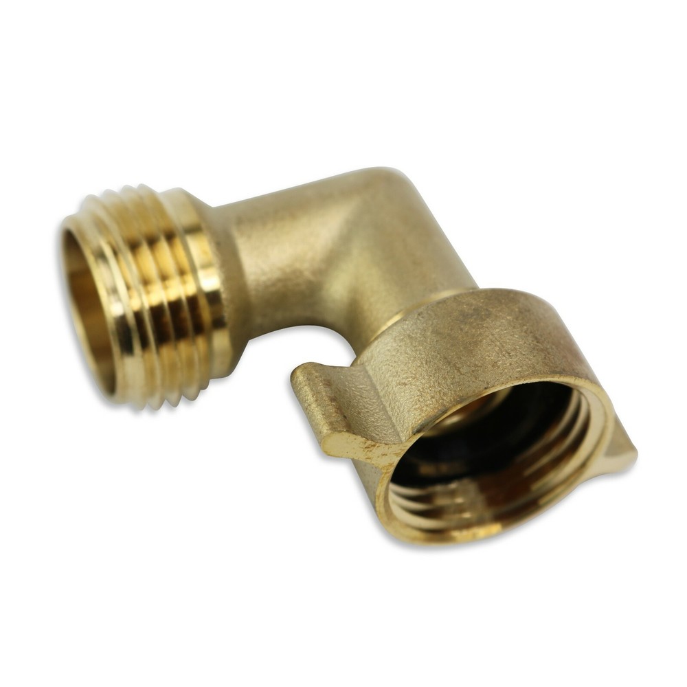 4 PACK Leisure Coachworks 90 Degree Hose Elbow RV Water Fitting Solid Brass 3/4"