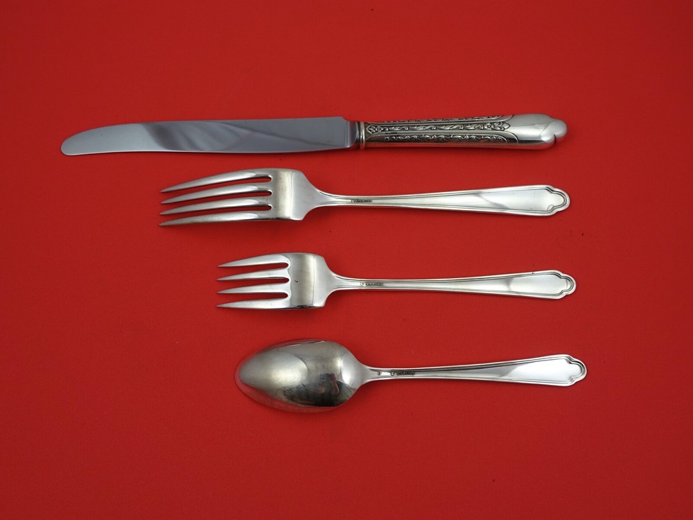 Elegance by International Sterling Silver Dinner 4-pc Place Setting