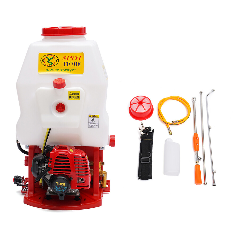 25.4cc High-pressure Pump Backpack Sprayer Knapsack Garden Sprayer W/Filter