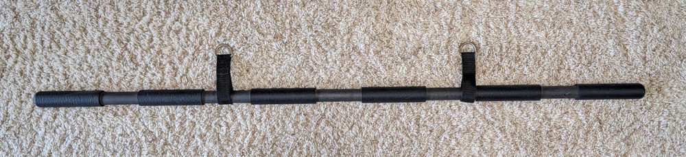 Bowflex Power Pro  Lat Pulldown Bar / Squat Bar w/ D-Ring Straps