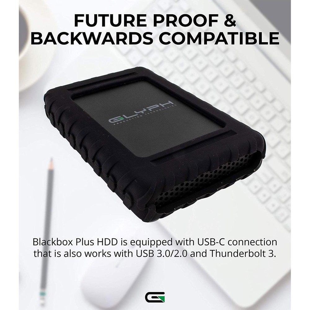 Glyph Technologies BlackBox Plus 4TB USB 3.1 Type-C External Hard Drive