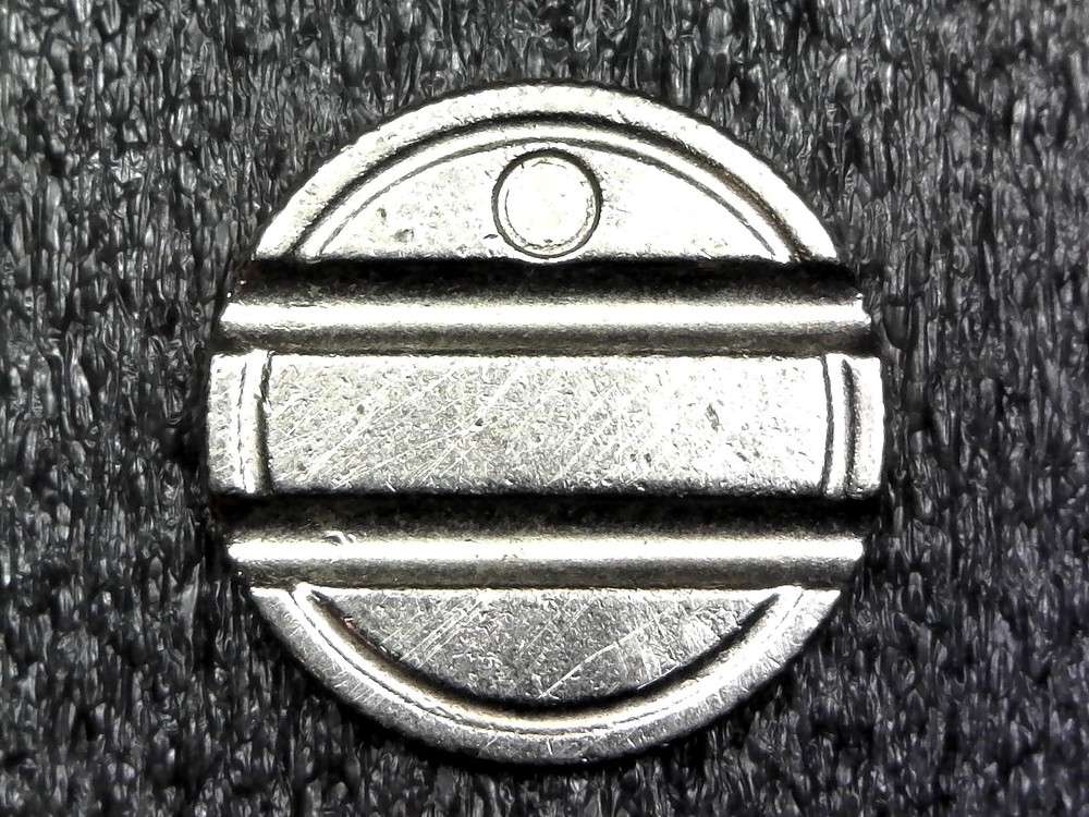 Slotted Grooved Service, Arcade, Machine Token 24mm (FT153)