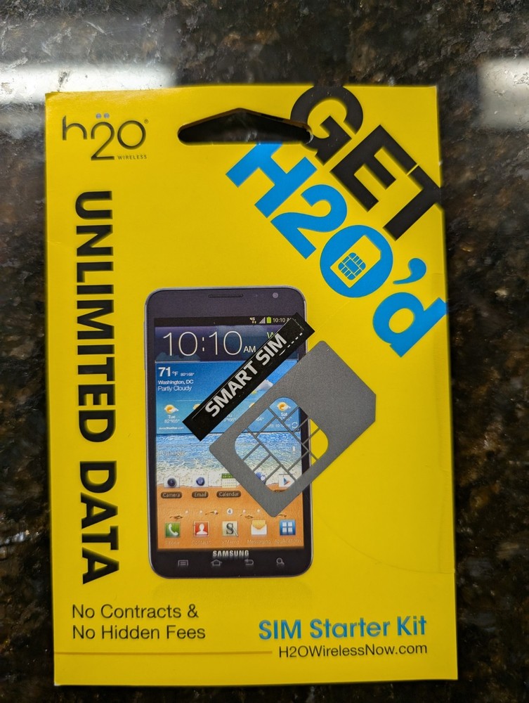 h2O Wireless SIM Starter Kit SIM Card