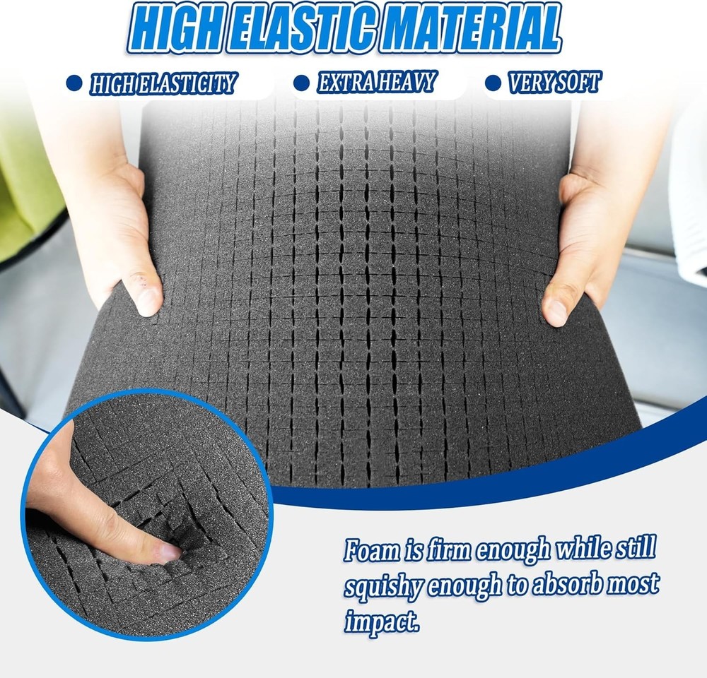 Versatile 6 PCS Foam Pads - 16x12 Customizable Inserts for Optimal Protection