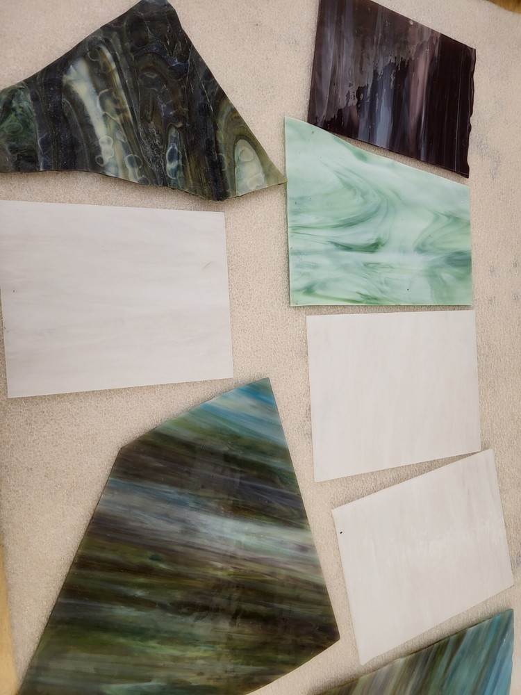 7 Lbs Mixed Color Glass for Mosaic