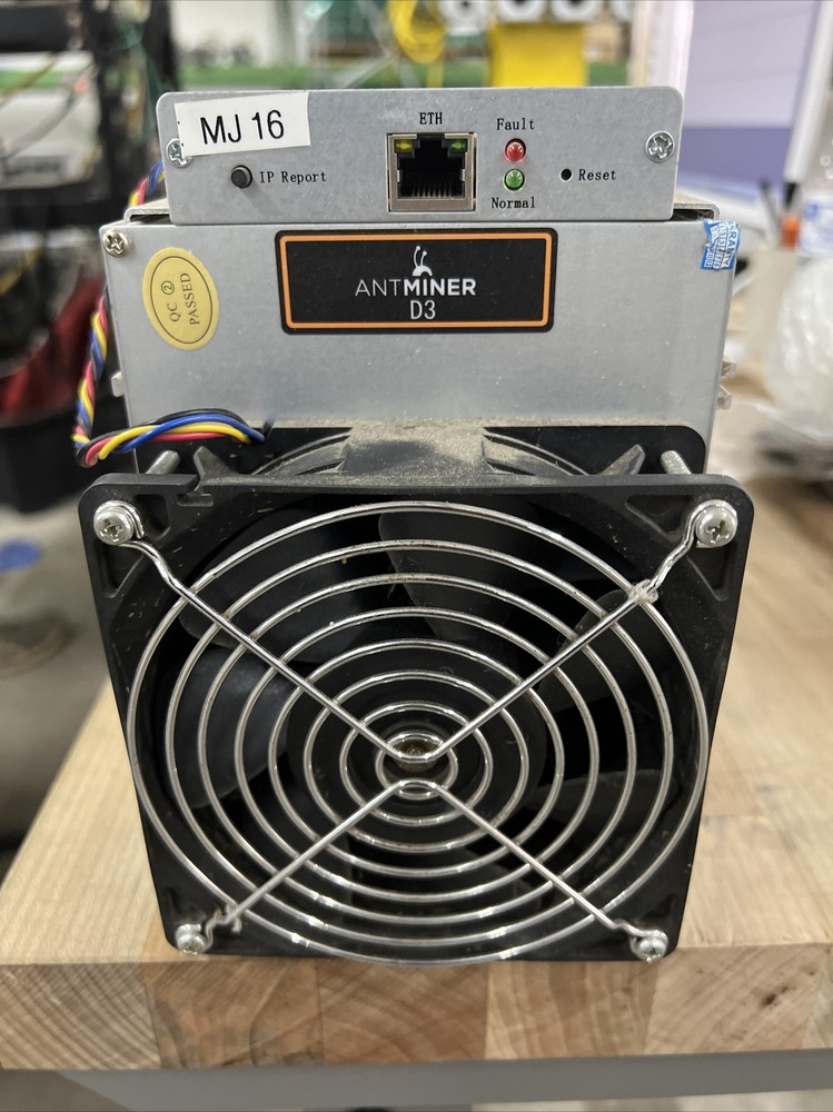 Bitmain Antminer D3 19.3Gh Mining X11 Algorithm DASH No PSU