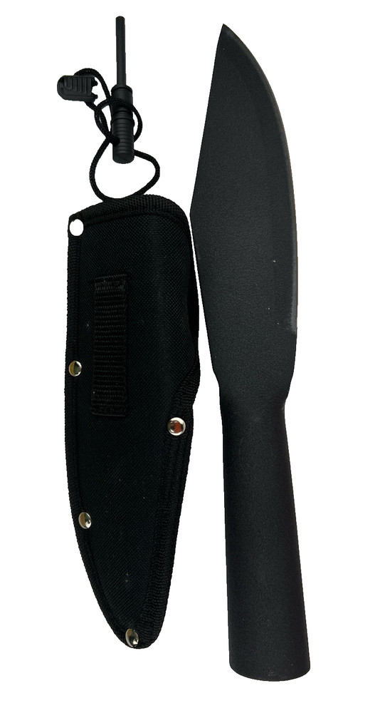 Spear Head Sheath Knife with Fire Starter 7.5" Blade 12.5' Overall