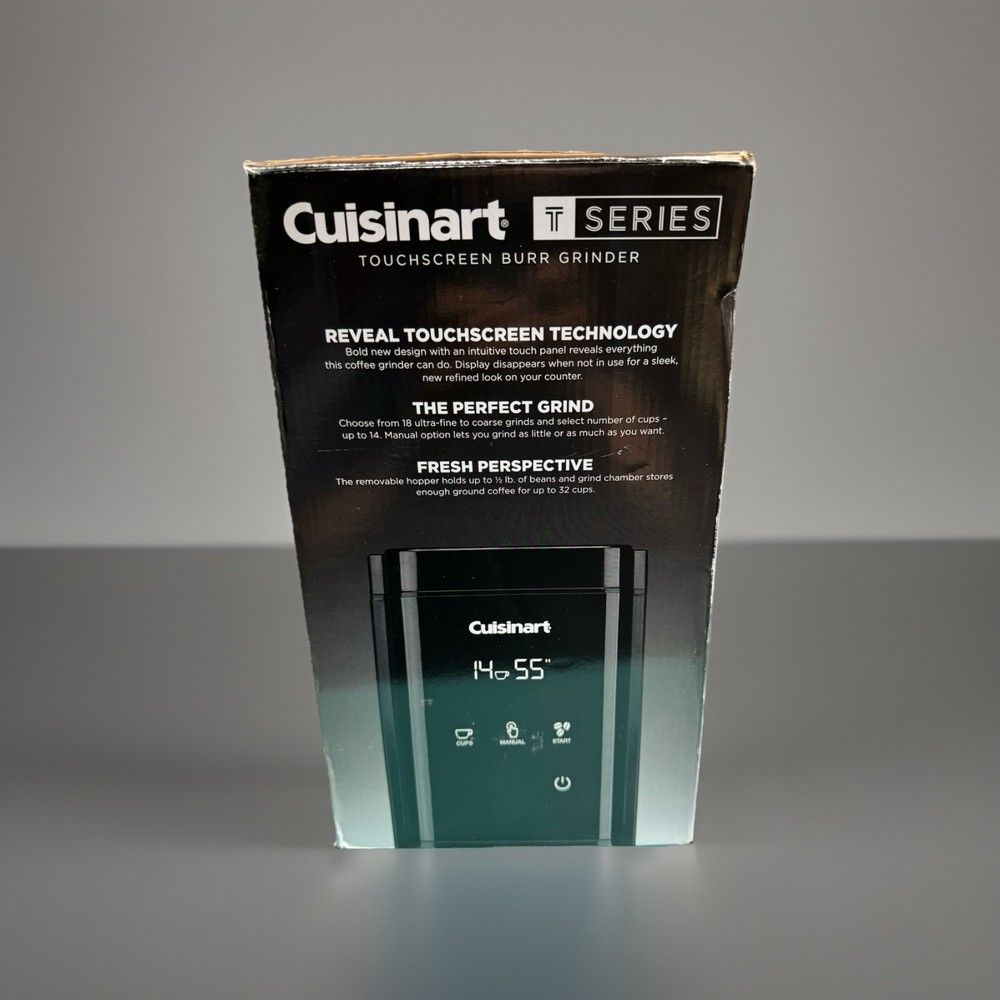 Cuisinart DBM-T10P1 T-Series Touchscreen Burr Coffee Grinder Open Box