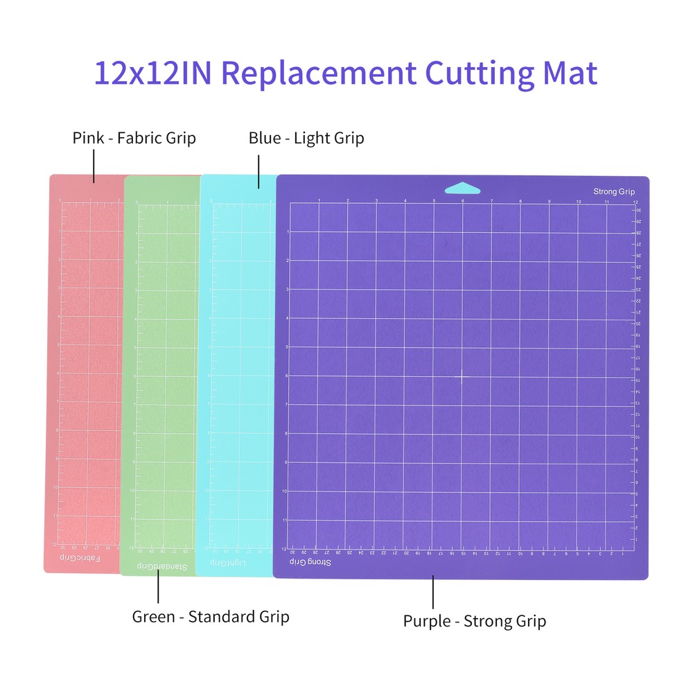 4PCS 12*12 Inch Replacement Cutting Mat Adhesive Gridded Cutting E4O4