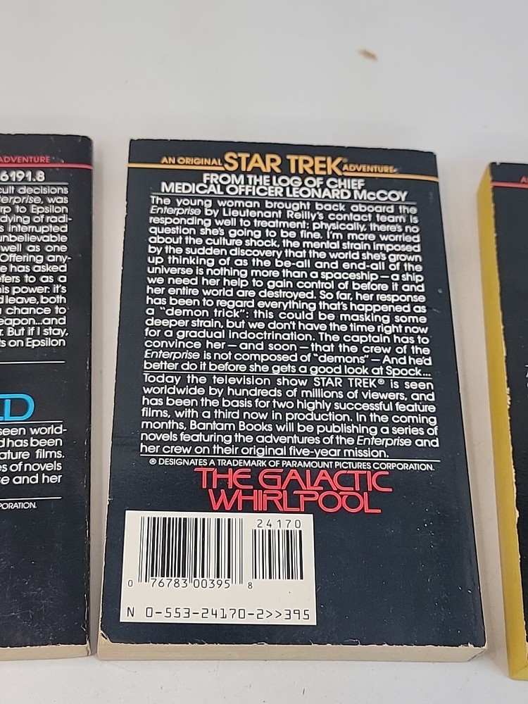 Orginal Star Trek Adventures Book Lot
