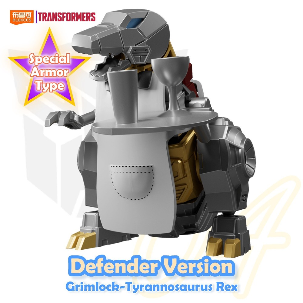 Blokees Transformers Grimlock T-Rex Special Armor Type Defender Version 04 Model