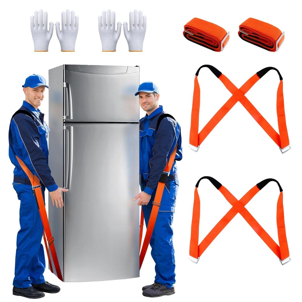 Moving Straps,2-Person Shoulder Moving & Lifting System, Adjustable Length St...