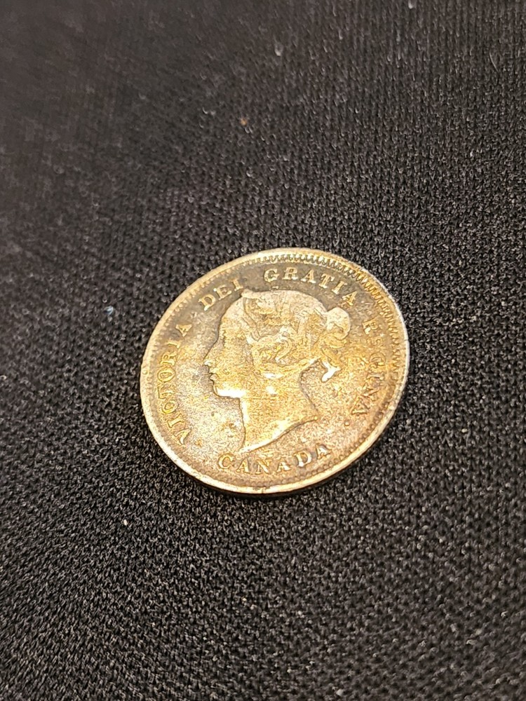 1888 Canada 5 Cents Silver Coin