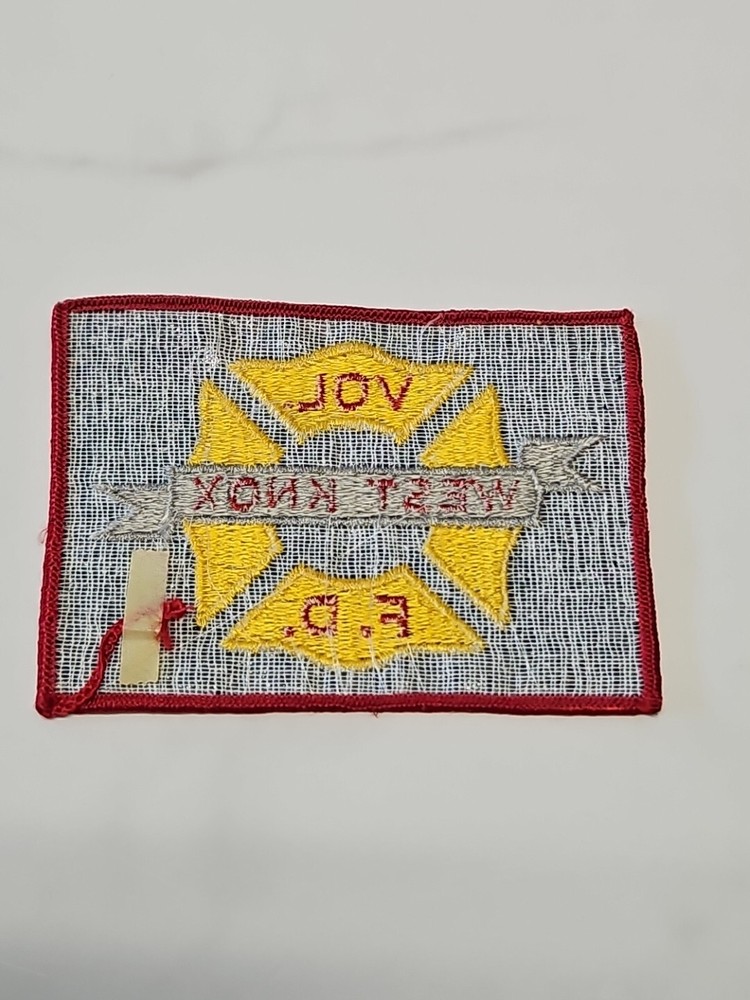 West Knox Vol. F.D. Patch. New AD