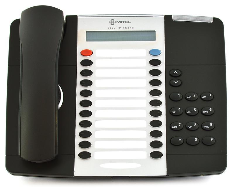 Fully Refurbished Mitel 5207 IP Speaker Display Phone (Dark Grey)