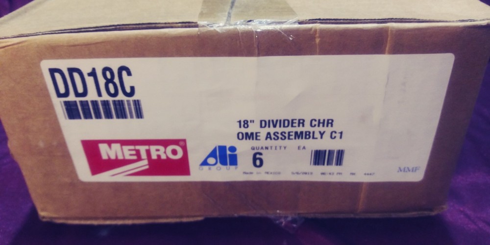 Metro Rack Divider 18" DD18C 6-Pack