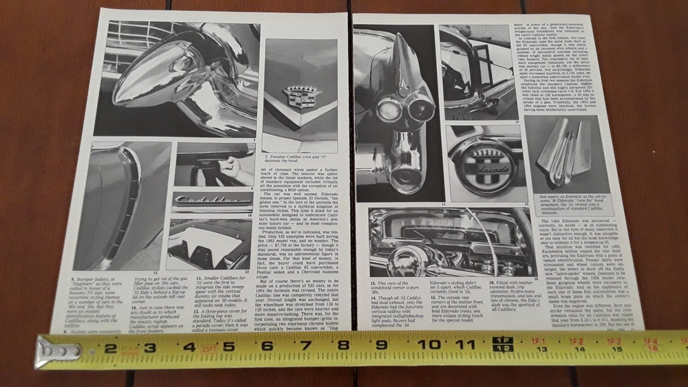 1955 CADILLAC ELDORADO ORIGINAL 1989 ARTICLE