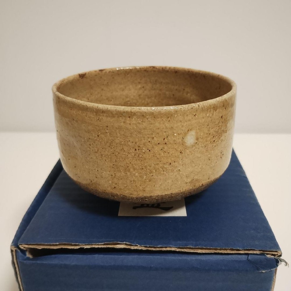 Tea Utensils For practice use Shino ware? Shiranagashi pattern Matcha