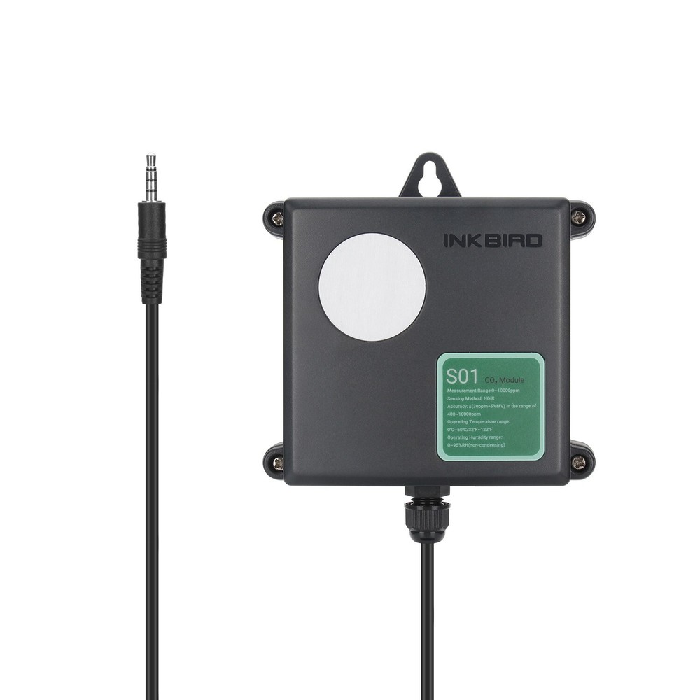 Digital CO2 Temperature Controller Monitor Environmental Control Hydroponics Fan