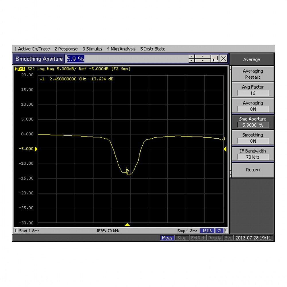 2.4GHz microstrip bandpass filter WiFi ZigBee BT filter filter out clutter