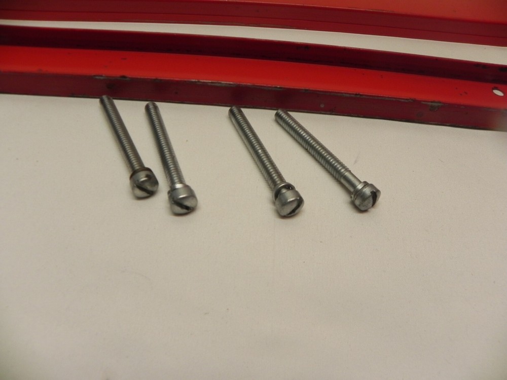 Snap-on Vintage KR-402A Tool Box Handle Roll Cab Handle Red Original End Caps