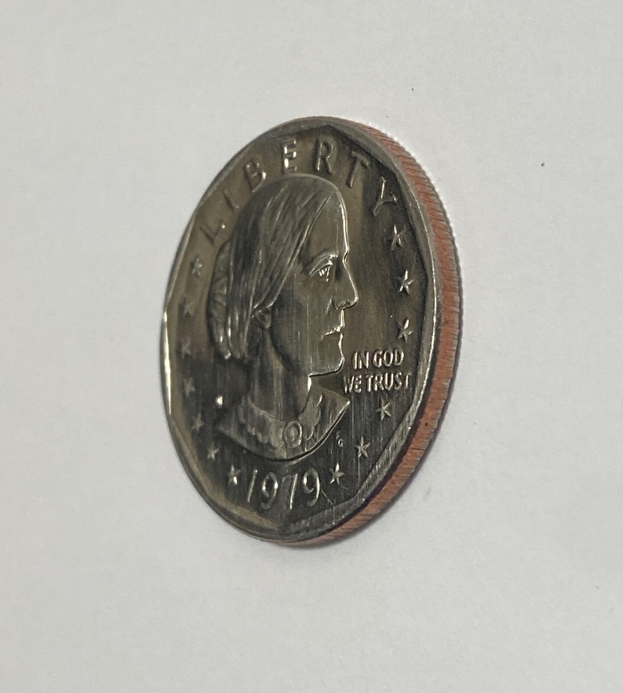 RARE, ERROR 1979 S Susan B. Anthony Dollar Type 1 Filled In Mint Error ‘S’ FG