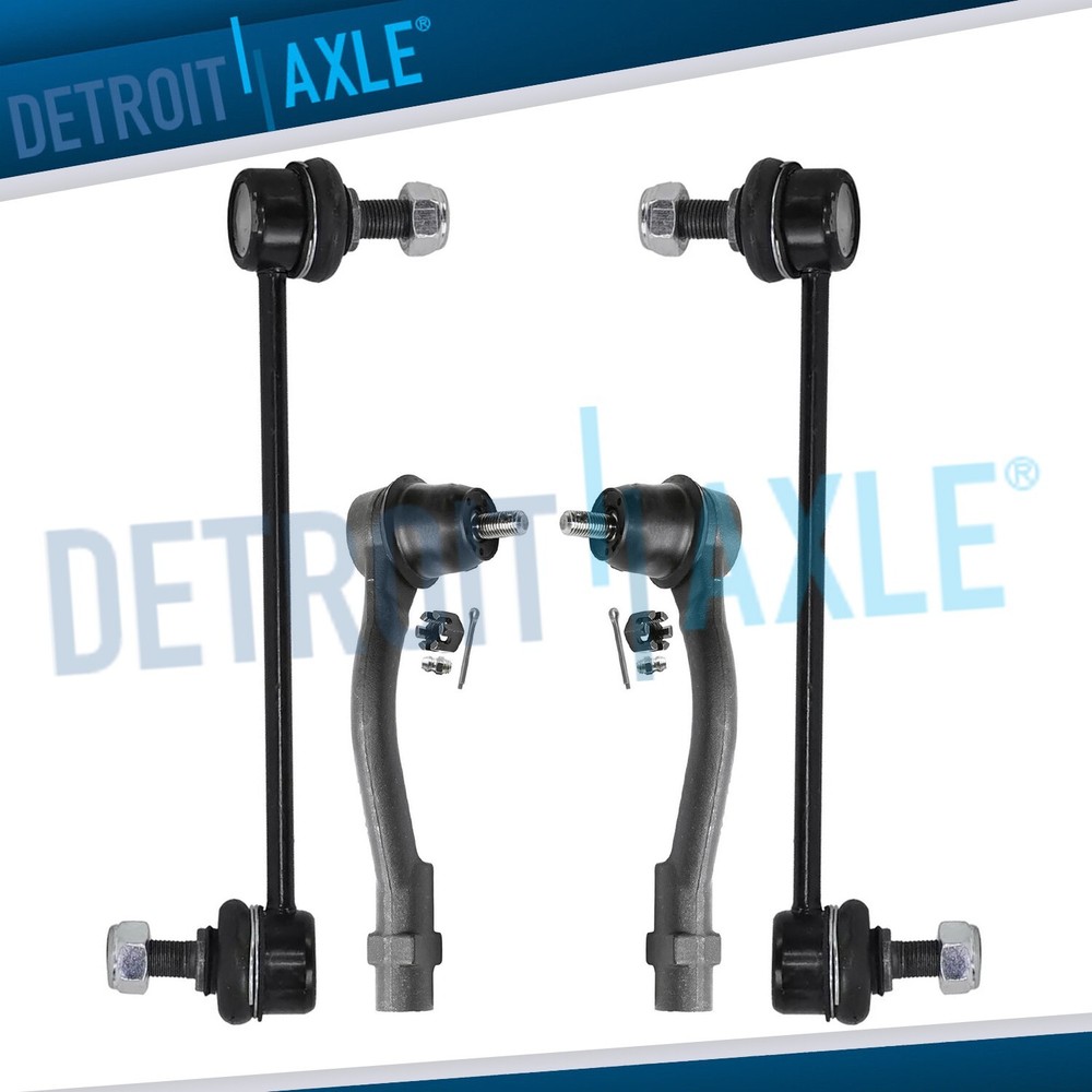 Front Sway Bar Link Ends Outer Tie Rod Ends Assembly for 2010 2012 2013 Kia Soul