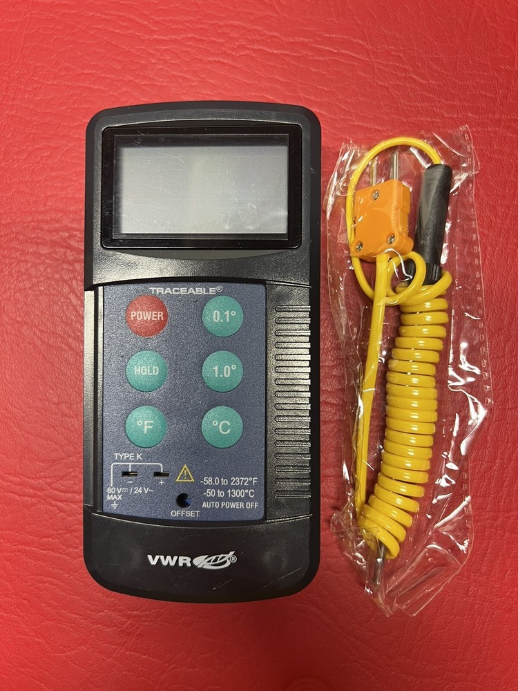 Open Box VWR 21800-074 Traceable Digital Thermometer with Probe!