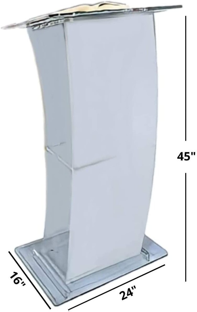 Kingdom Personalized Eclipse Acrylic Lectern with a Frosty Finish
