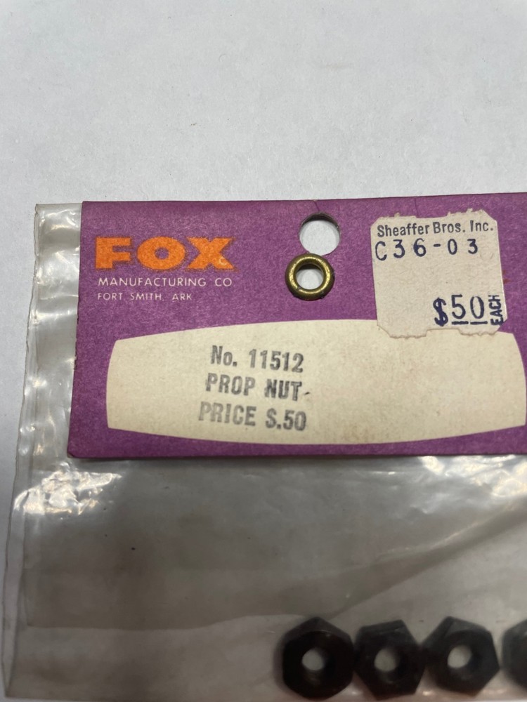 VINTAGE R/C FOX PROP NUT #11512