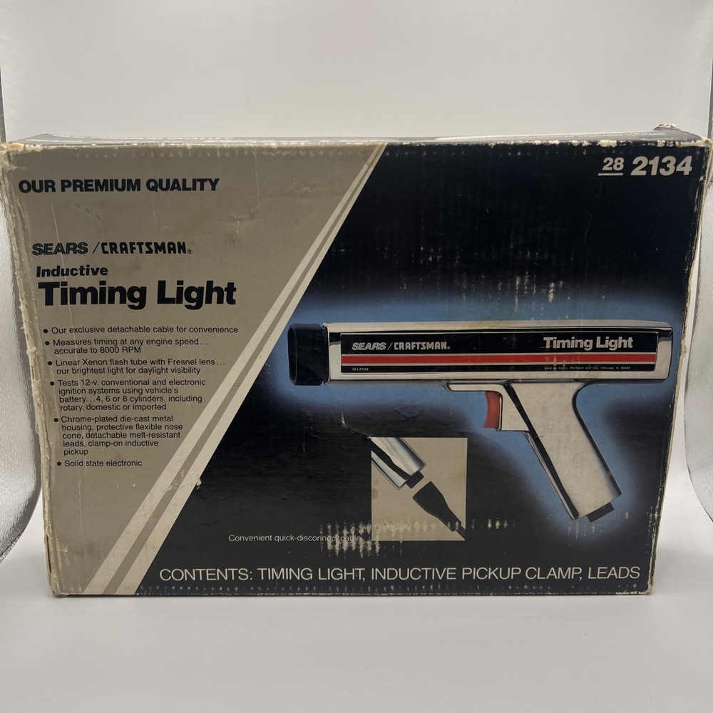 Vintage Sears Clamp On Inductive Timing Light Timing  28 2137 *UNTESTED*