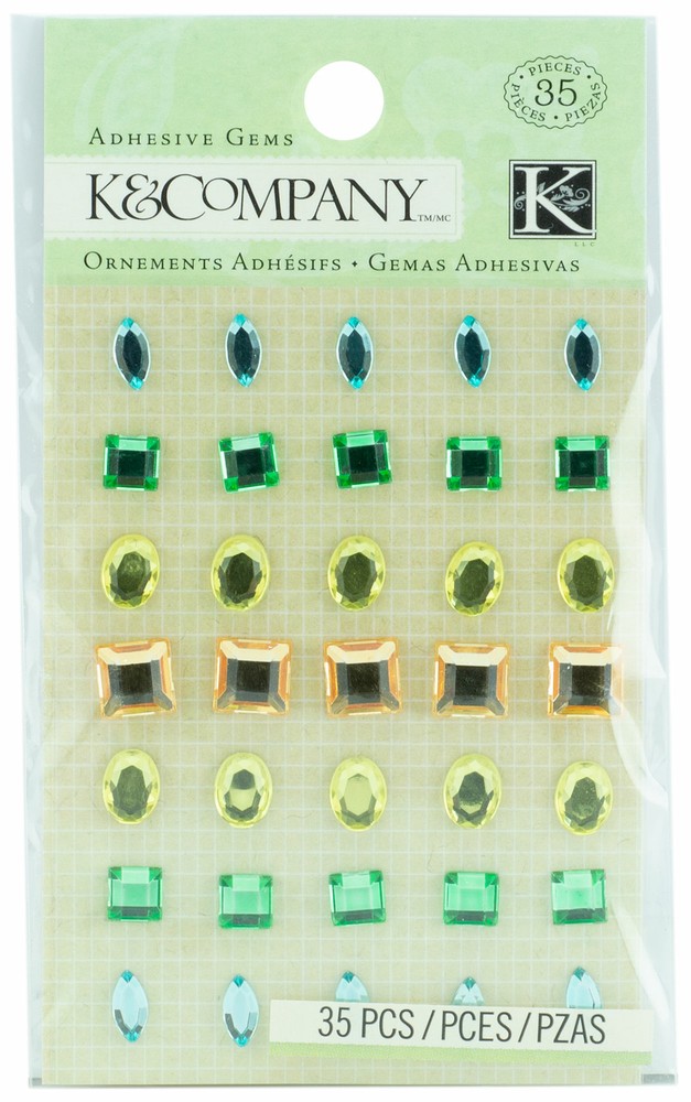 K&Company Spring Set Adhesive Gems Embellishments