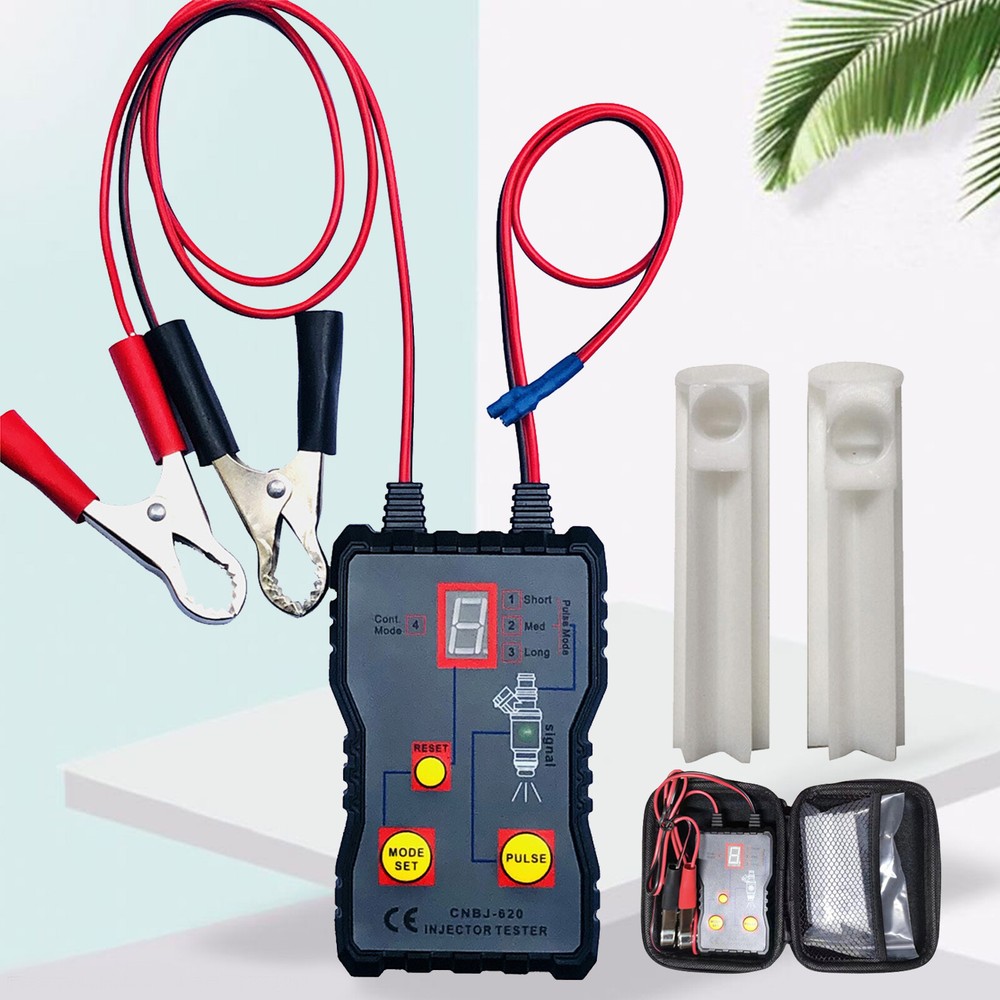 Cleaning Tools DIY Kit Set Fuel Injector Tester Cleaner & Adapter 8 Pulse Modes