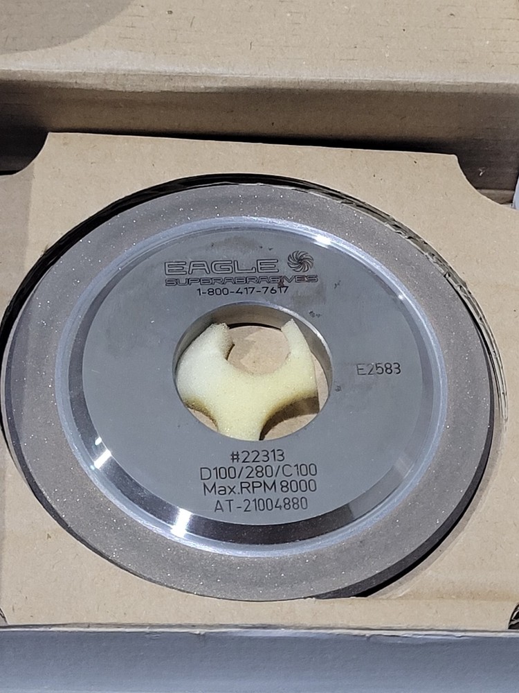Eagle Superabrasives 4" Diamond Wheel D100/280/C100 22313