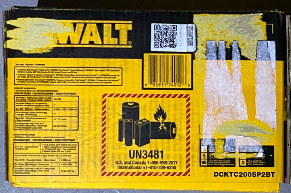DeWalt 20V XR DCKTC200SP2BT Tool Connect 2-Tool Combo Kit, New