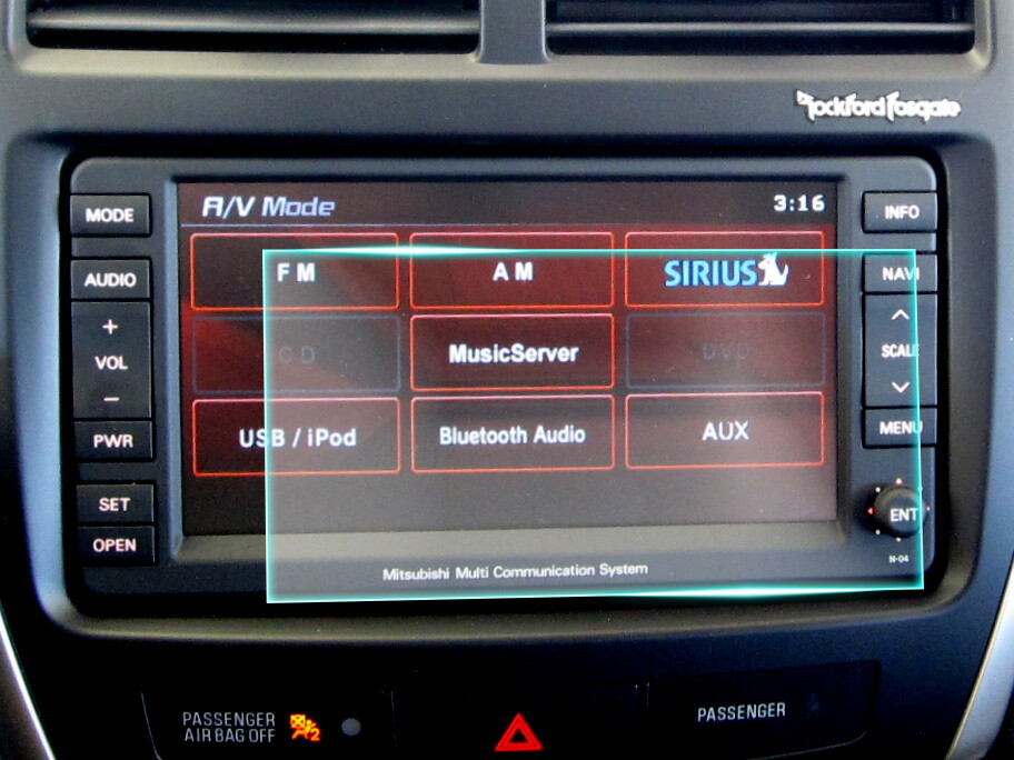 Crystal Clear Screen Protector for 2011 Mitsubishi Outlander Vehicle Navigation