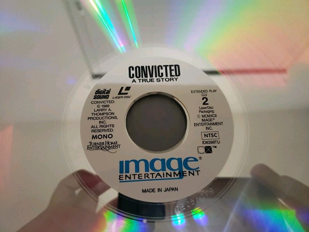 Convicted (1986) Laserdisc John Larroquette Wrongful Imprisonment Rape Y2