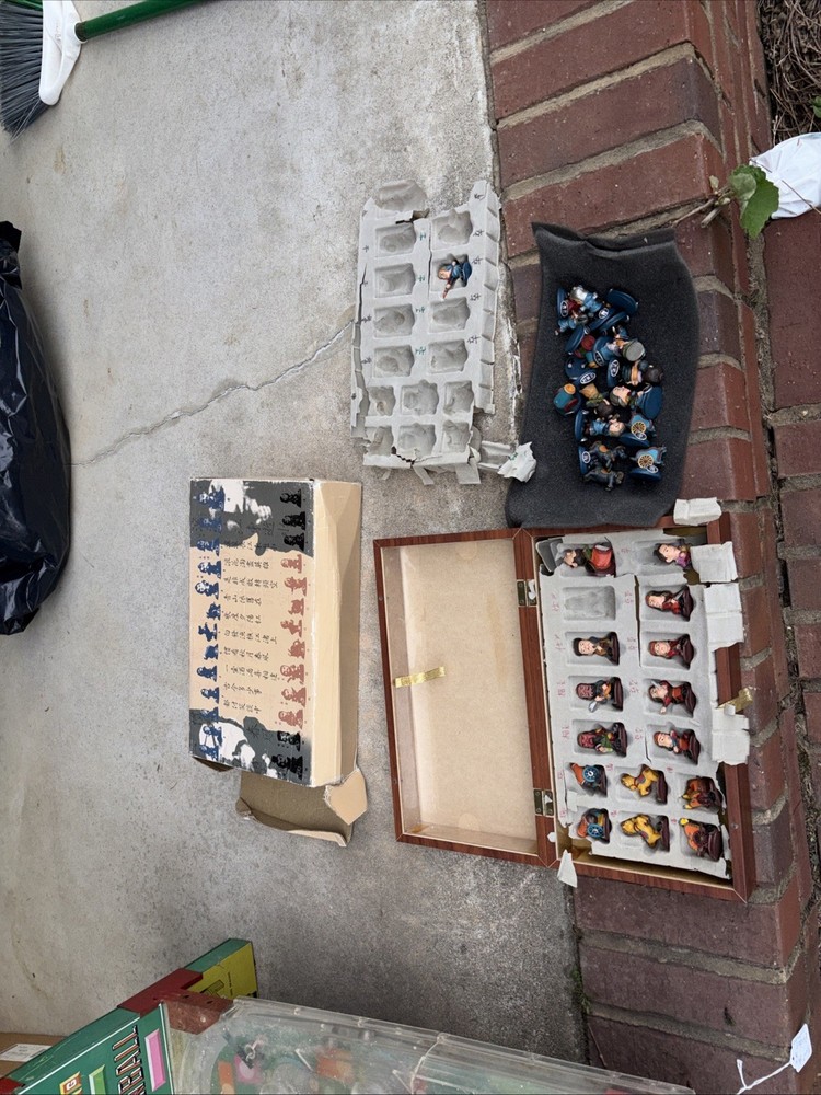Chinese Chess Set And Board (incomplete)