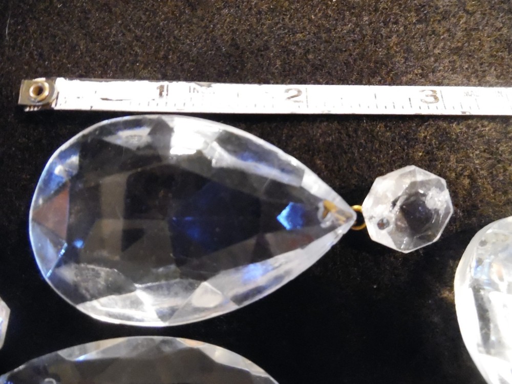 OVER 200 PIECES-LEADED HANGING CRYSTALS & MORE-TEAR-DROP