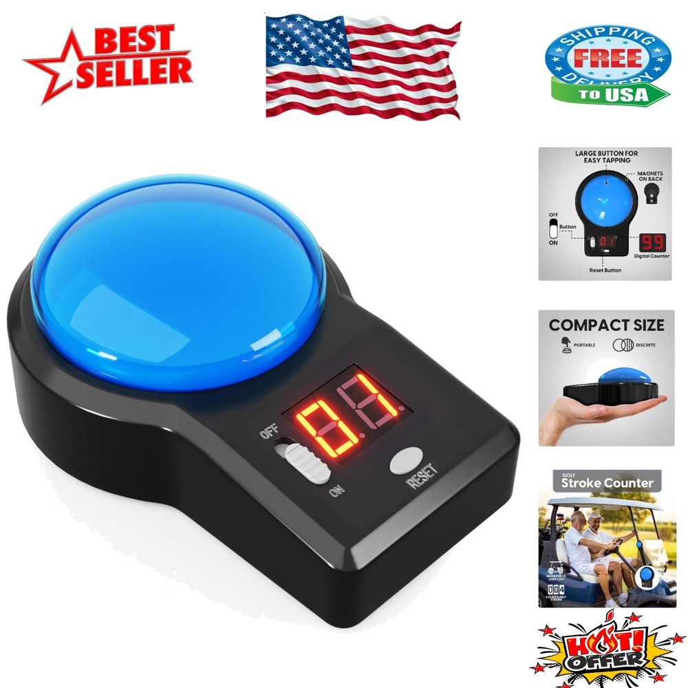 Versatile Digital Counting Device with Large Display for Sports & Warehouse